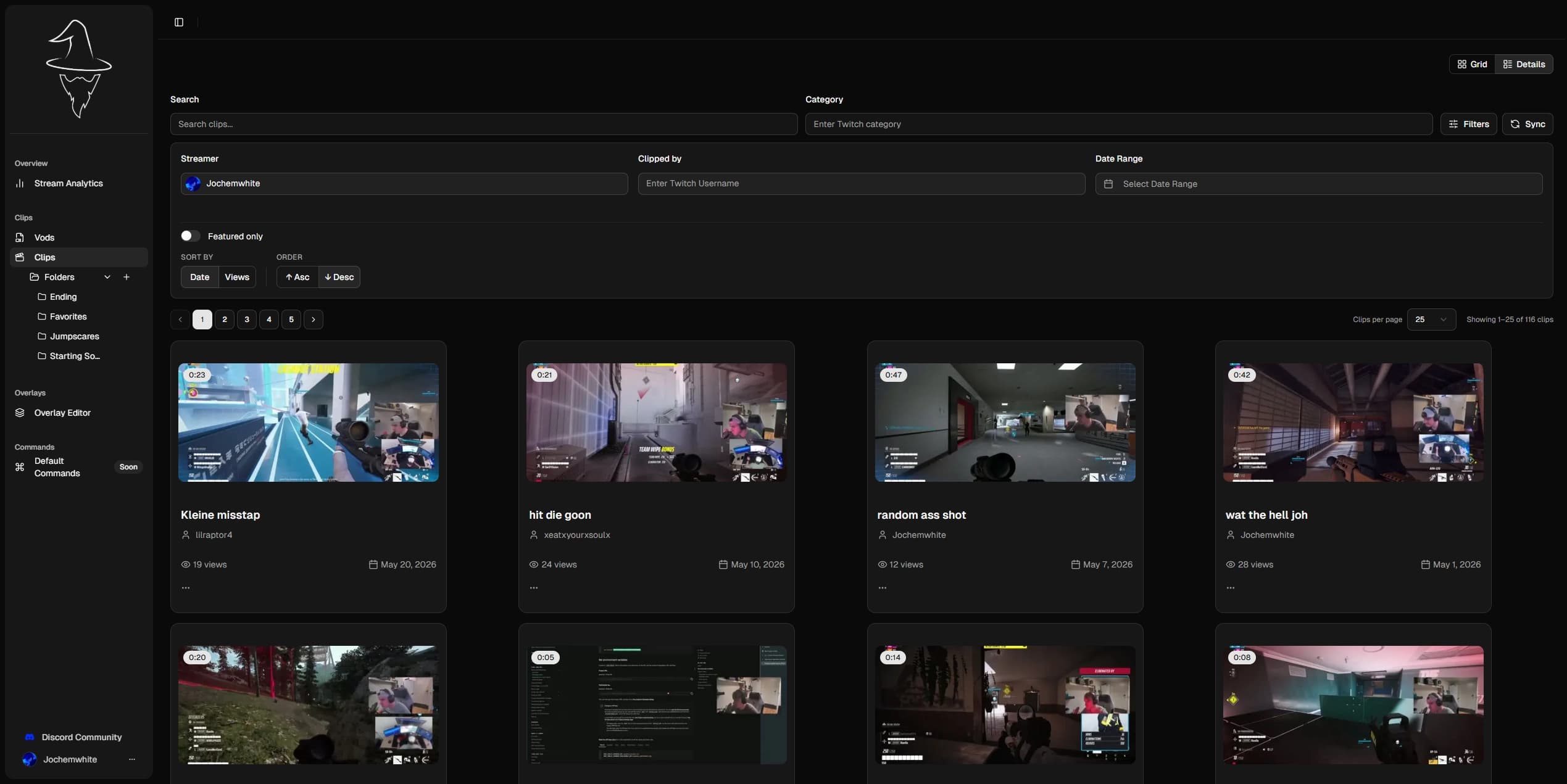 StreamWizard Interface