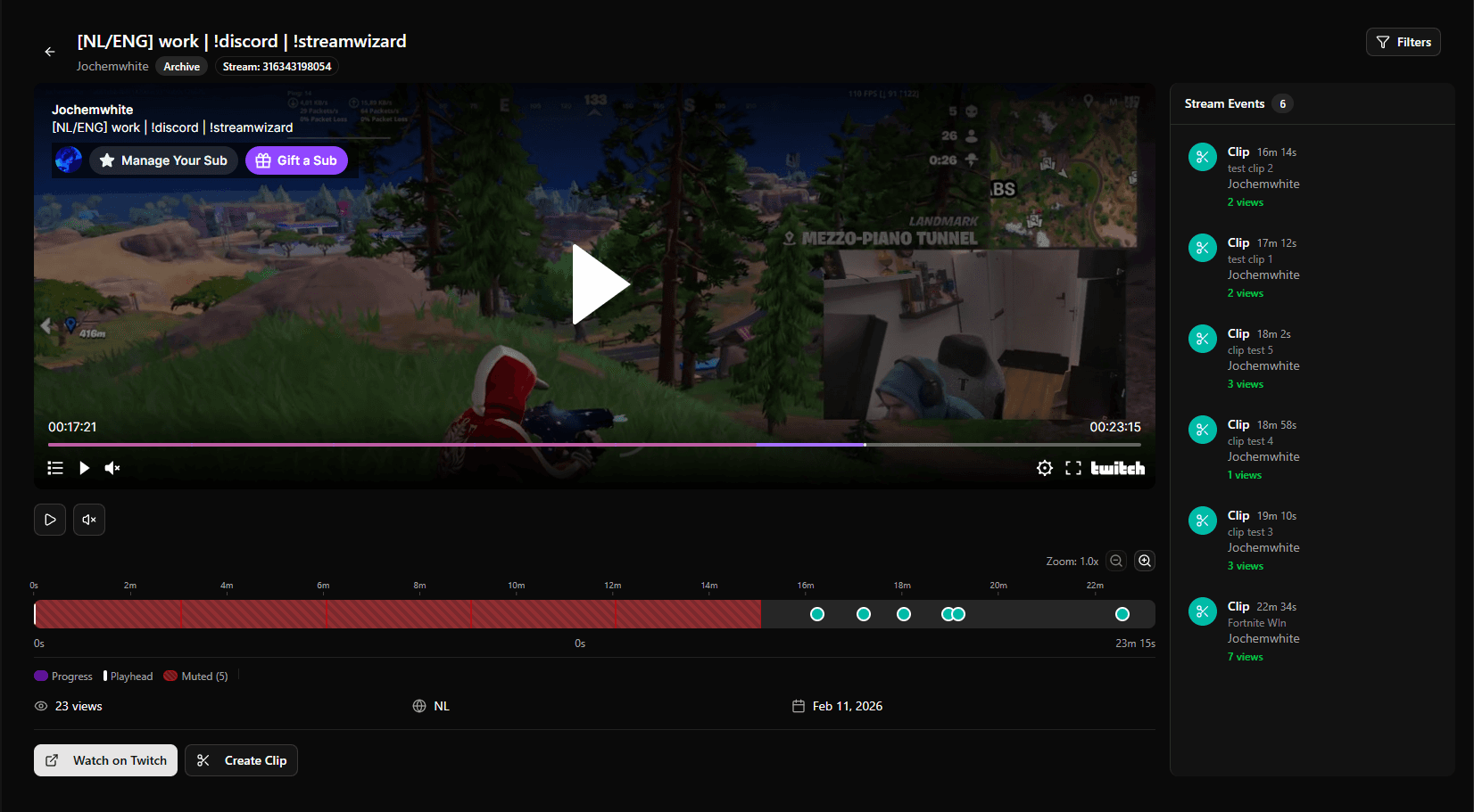 StreamWizard Interface